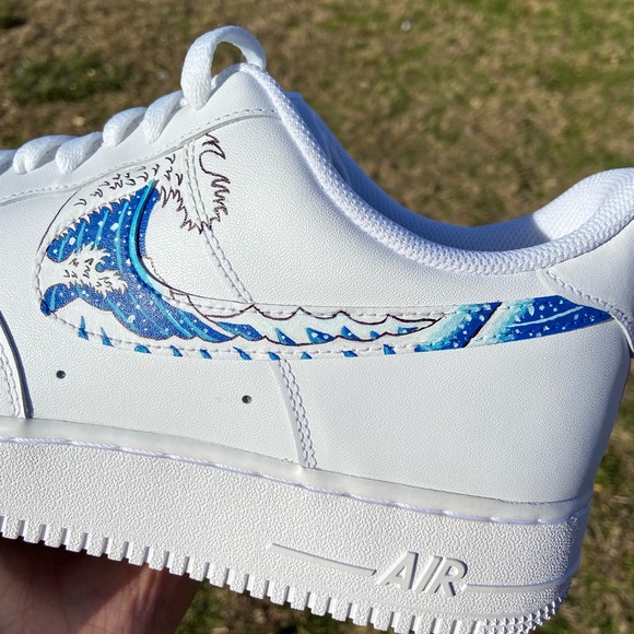 Air Force 1 Custom Big Kids’ Shoe Wave - Picture 1 of 3